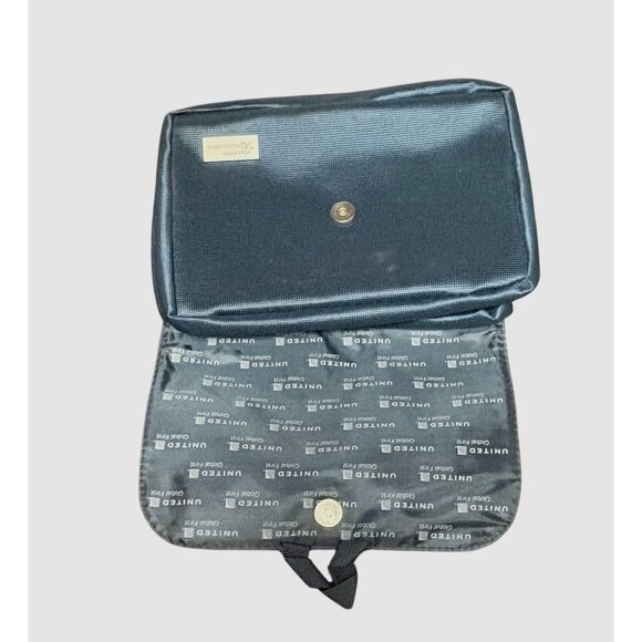 United Airlines Global First Class Blue Travel Toiletry Travel Bag Case Pouch - Picture 1 of 5